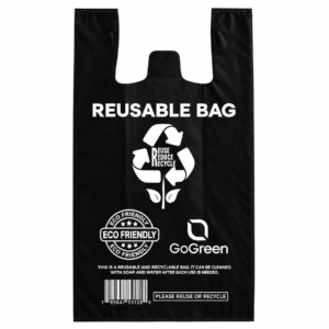 NONWOOVEN-10X5.5X19-1/8-BLACK-NW-RESUABLE-BAG-40GSM-300