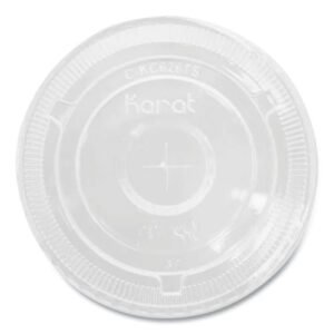 PLASTIC- 12oz-CLEAR-FLAT-STRAWSLOT-LID-PET-CUP-1000