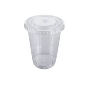 PLASTIC- 16oz-20oz-CLEAR-FLAT-STRAWSLOT-LID-PET-CUP-1000