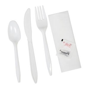 PLASTIC- 6PK-COMBO-PLASTIC- WHITE-MEDIUM-250