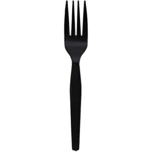 PLASTIC- FORK-BLACK-HEAVY-1000