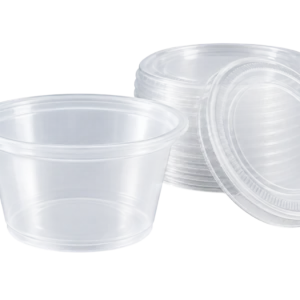 PORTION-CUPS & LIDS- 3.25oz-TRANSLUCENT-SOUFFLE-CUP-SOLO-P325N-2500
